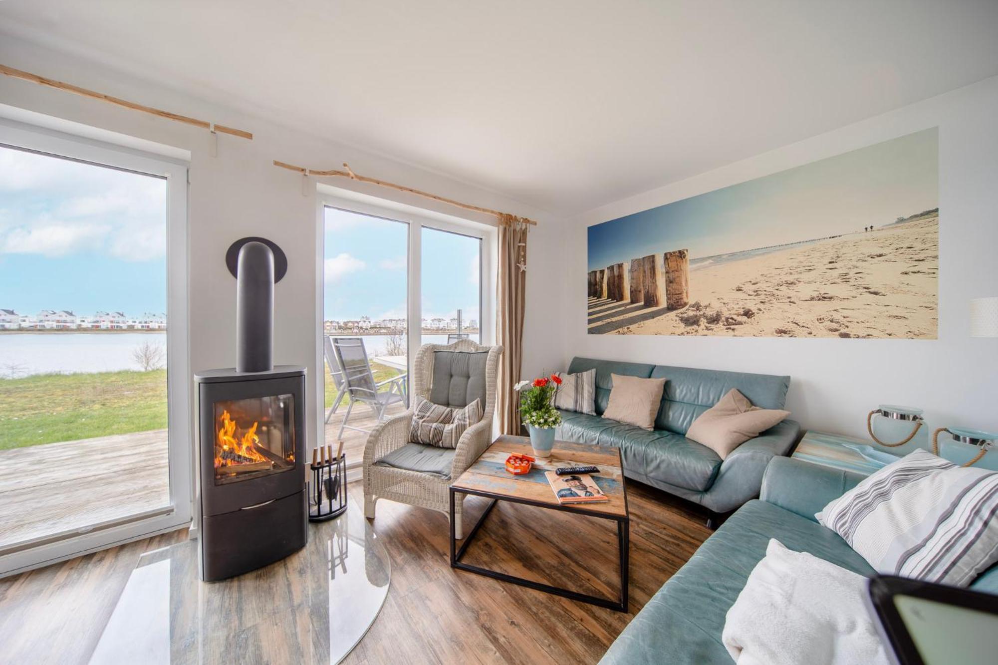 Ferienhaus Lieblingsplatz By Seeblick Ferien Oro, Direkte Wasserlage,Sauna,Kamin Olpenitz Extérieur photo